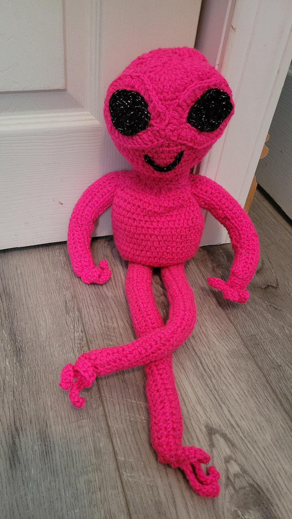 Crochet alien amigurumi. many colors!